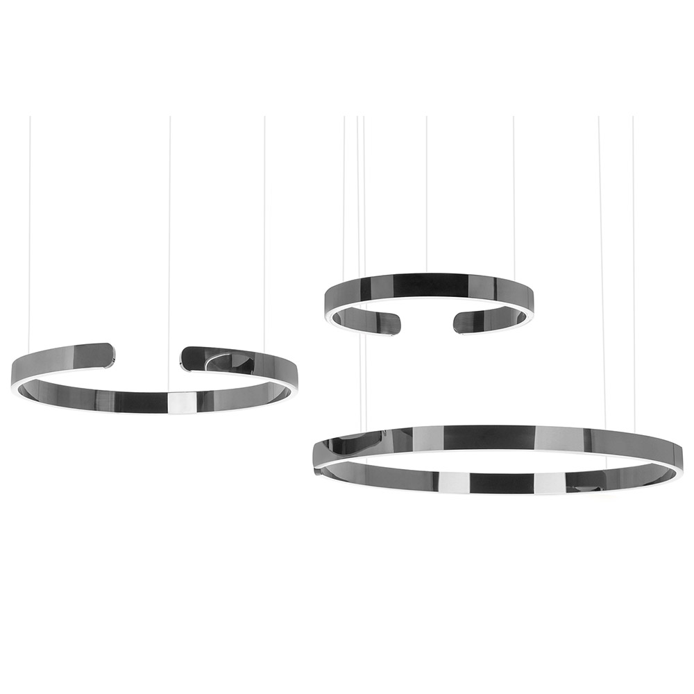 Lampa wiszaca VISTA black chrom  none