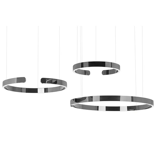 Lampa wiszaca VISTA black chrom  none